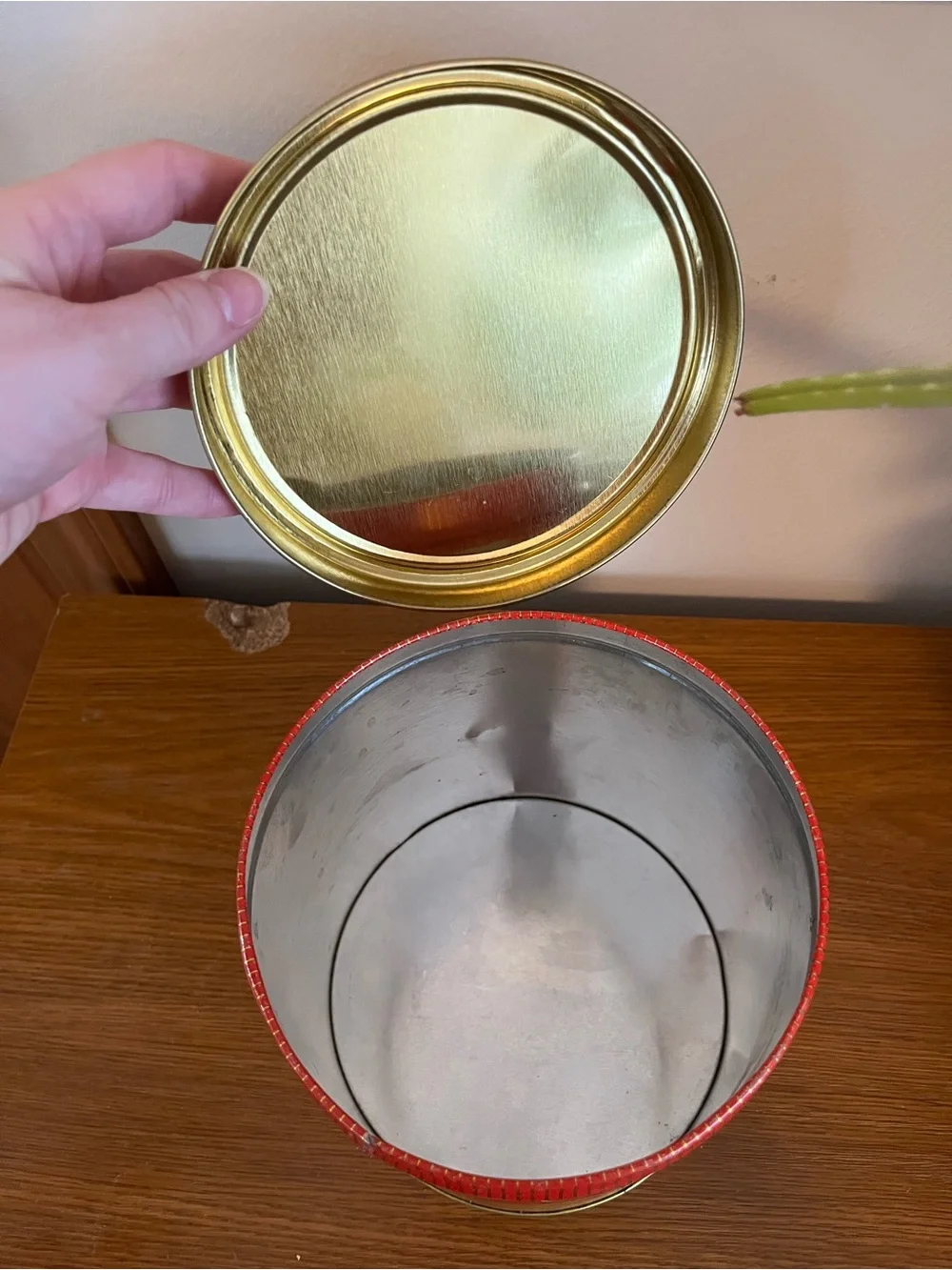 Vintage Ritz Red Tin Crackers Canister